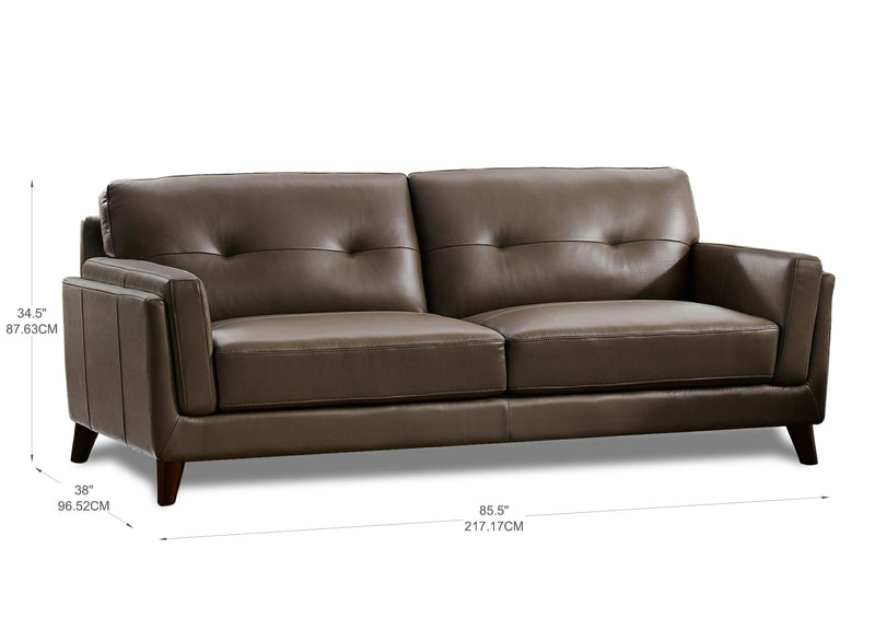 Monterey Top Grain Leather Sofas - Prospera Home