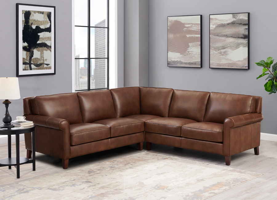 Larsen Top Grain Leather Sectional