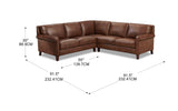 Larsen Top Grain Leather Sectional - Prospera Home