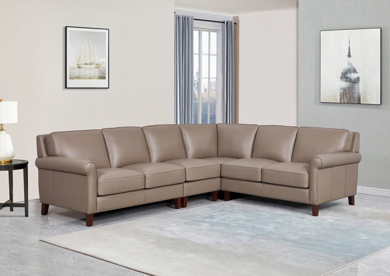 Larsen Top Grain Leather Sectional - Prospera Home