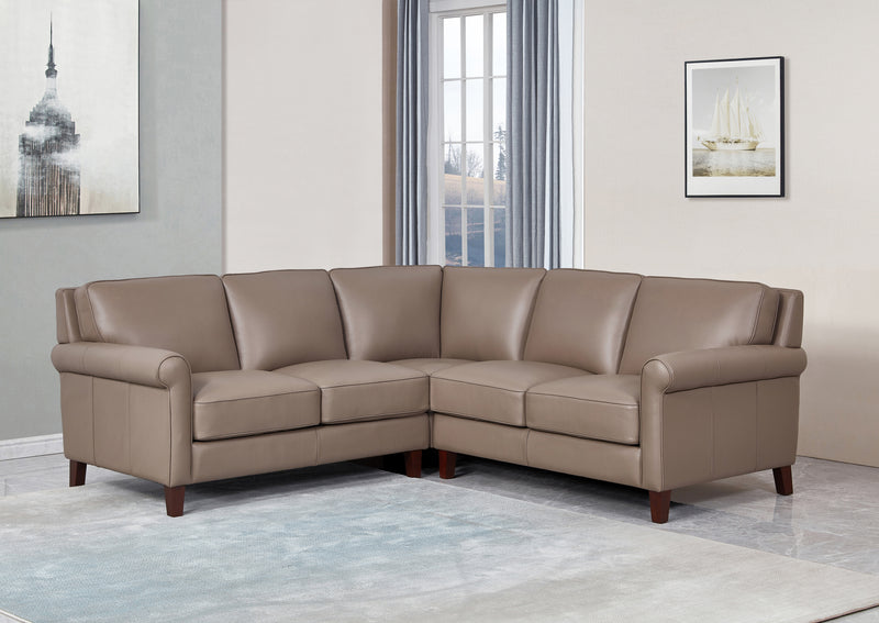 Larsen Top Grain Leather Sectional - Prospera Home
