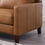 West Park Top Grain Leather Sectional - Prospera Home
