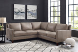 West Park Top Grain Leather Sectional - Prospera Home