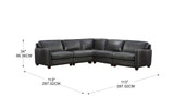 Marcello Top Grain Leather Sectional - Prospera Home