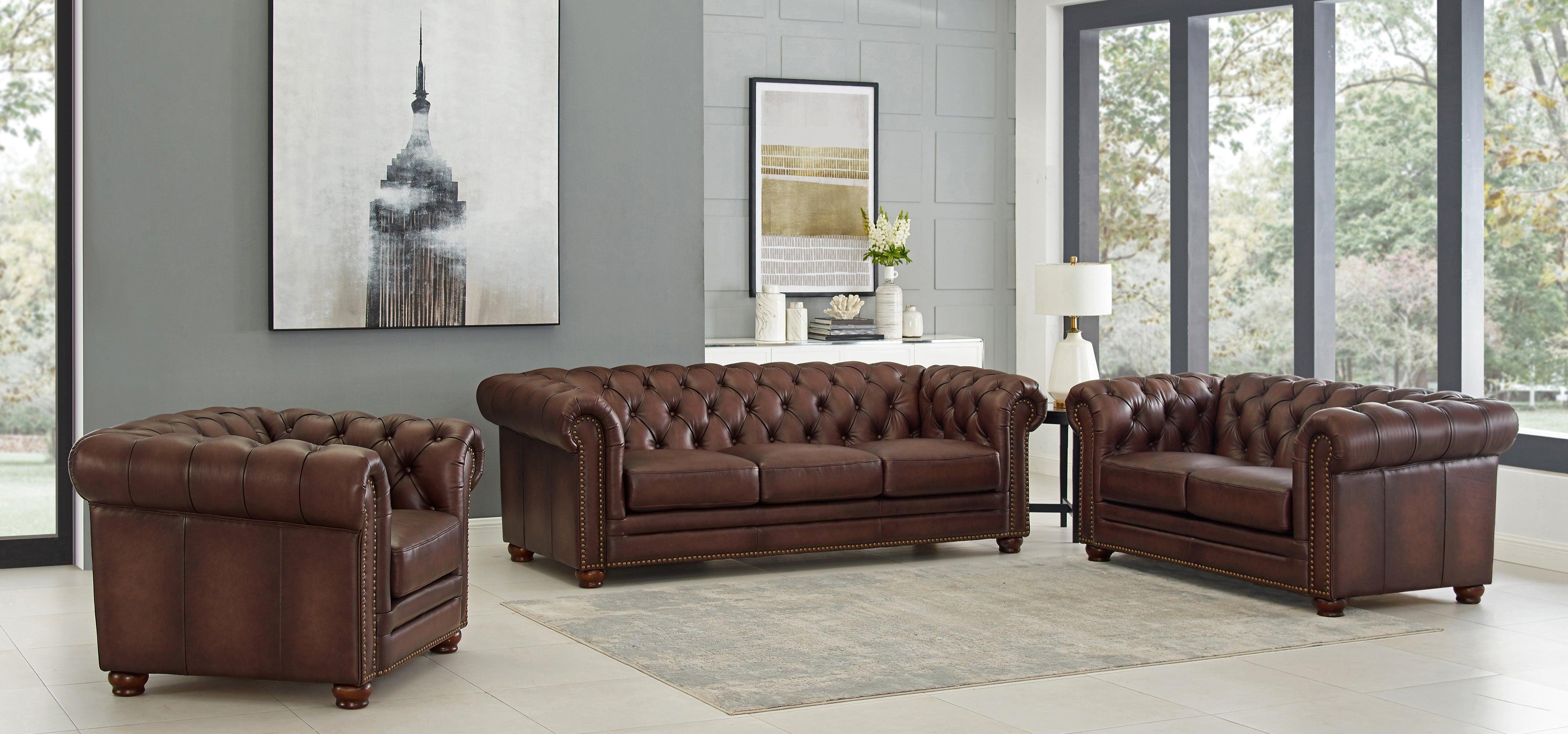 Allington Top Grain Leather Sofas Prospera Home