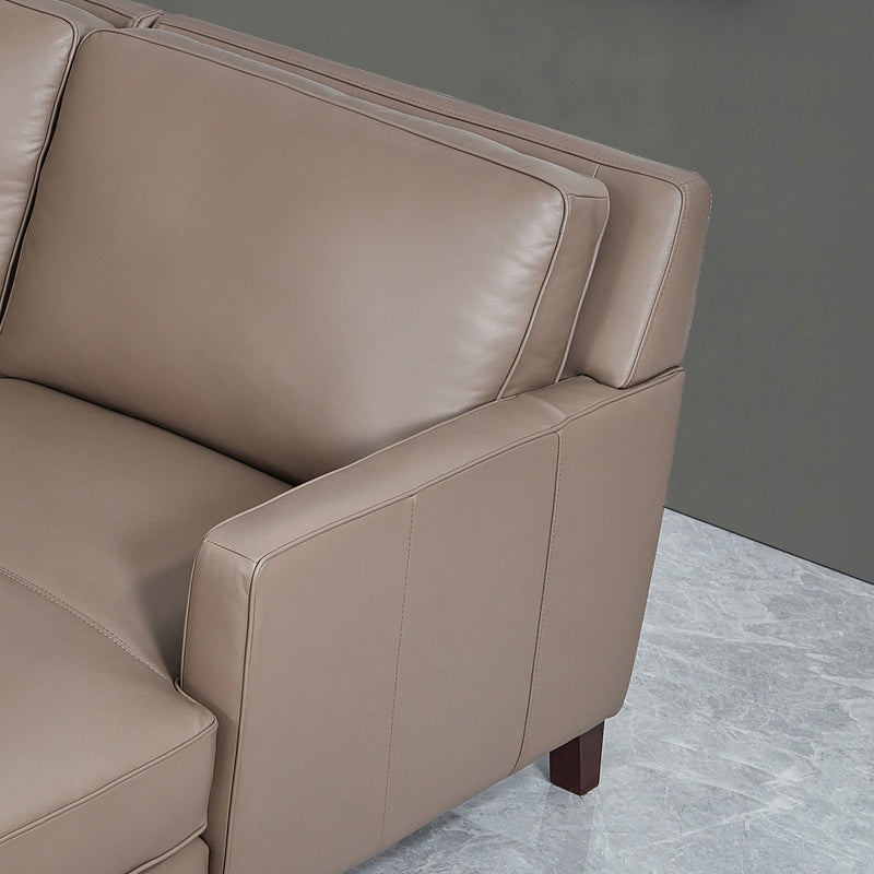 West Park Top Grain Leather Sofa Chaise - Prospera Home