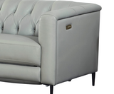 Santa Cruz Power Leather Collection, Silver Gray - Prospera Home